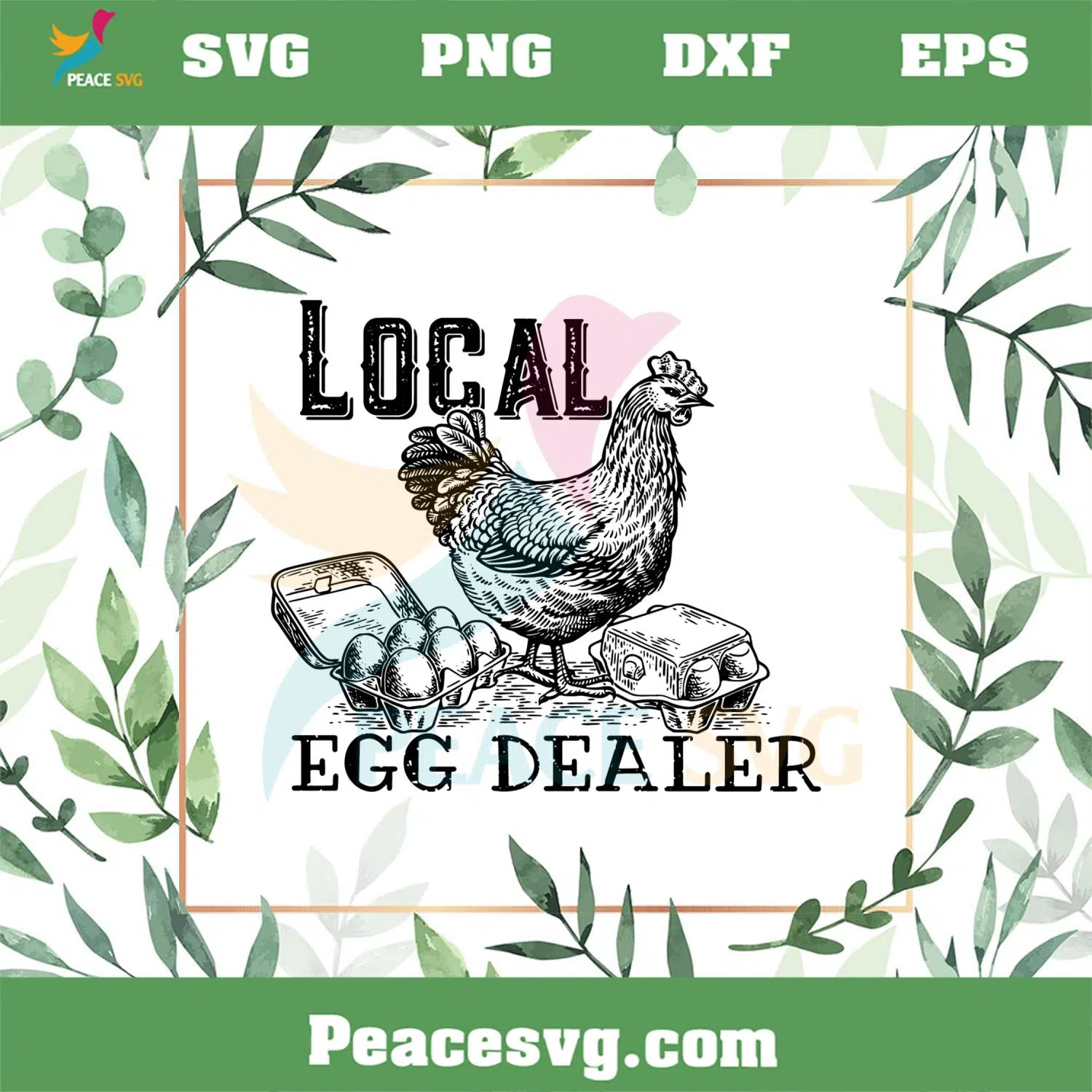 Egg Dealer Easter Christian Easter Chicken SVG Cutting Files