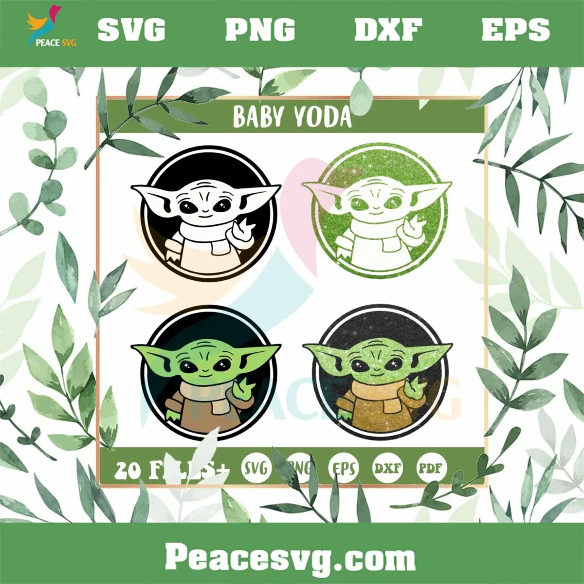 Baby Yoda Bundle SVG Star Wars Movie Graphic Design File