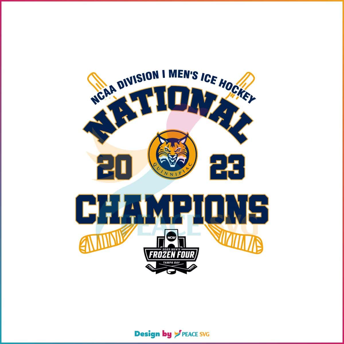 Quinnipiac Bobcats Champion 2023 Ncaa Men's Ice Hockey National