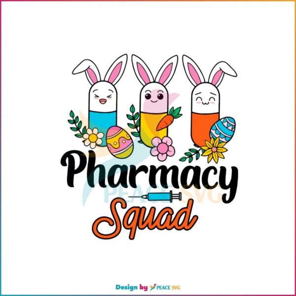 Pharmacy Squad Pharmacist Life Easter Christians SVG Funny Easter Day Svg
