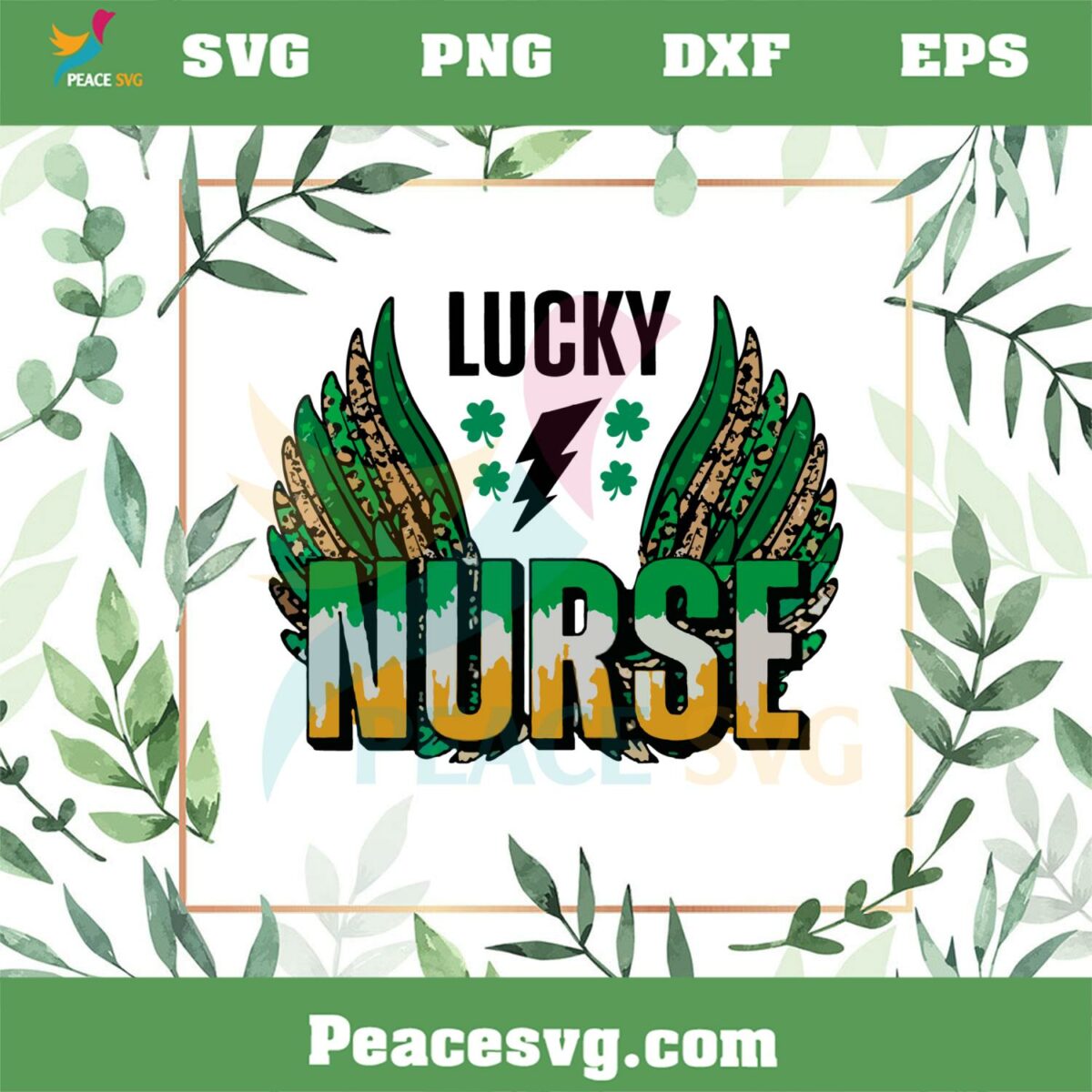 Lucky Nurse Leopard Wing SVG For Cricut Sublimation Files