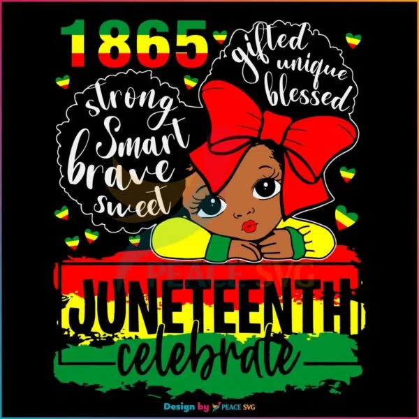 black-girl-juneteenth-1865-celebrate-independence-day-svg