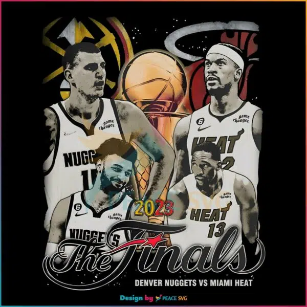 vintage-2023-nba-finals-miami-heat-and-denver-nuggets-basketball-png