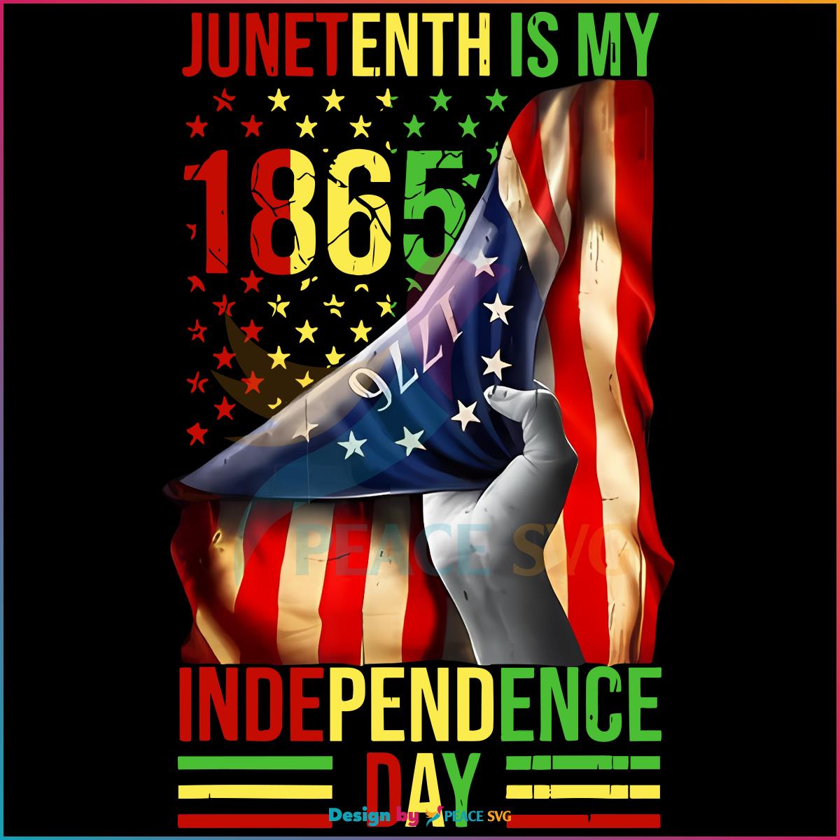 Free Juneteenth Is My Independence Day PNG Sublimation Design