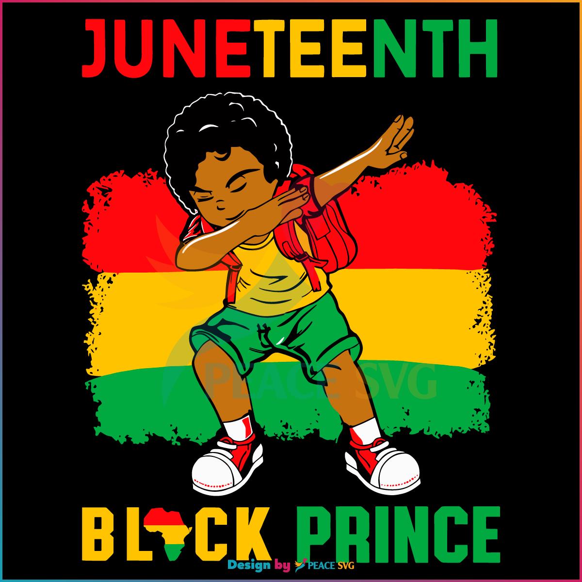 Free Black Prince Juneteenth Day SVG Graphic Design Files