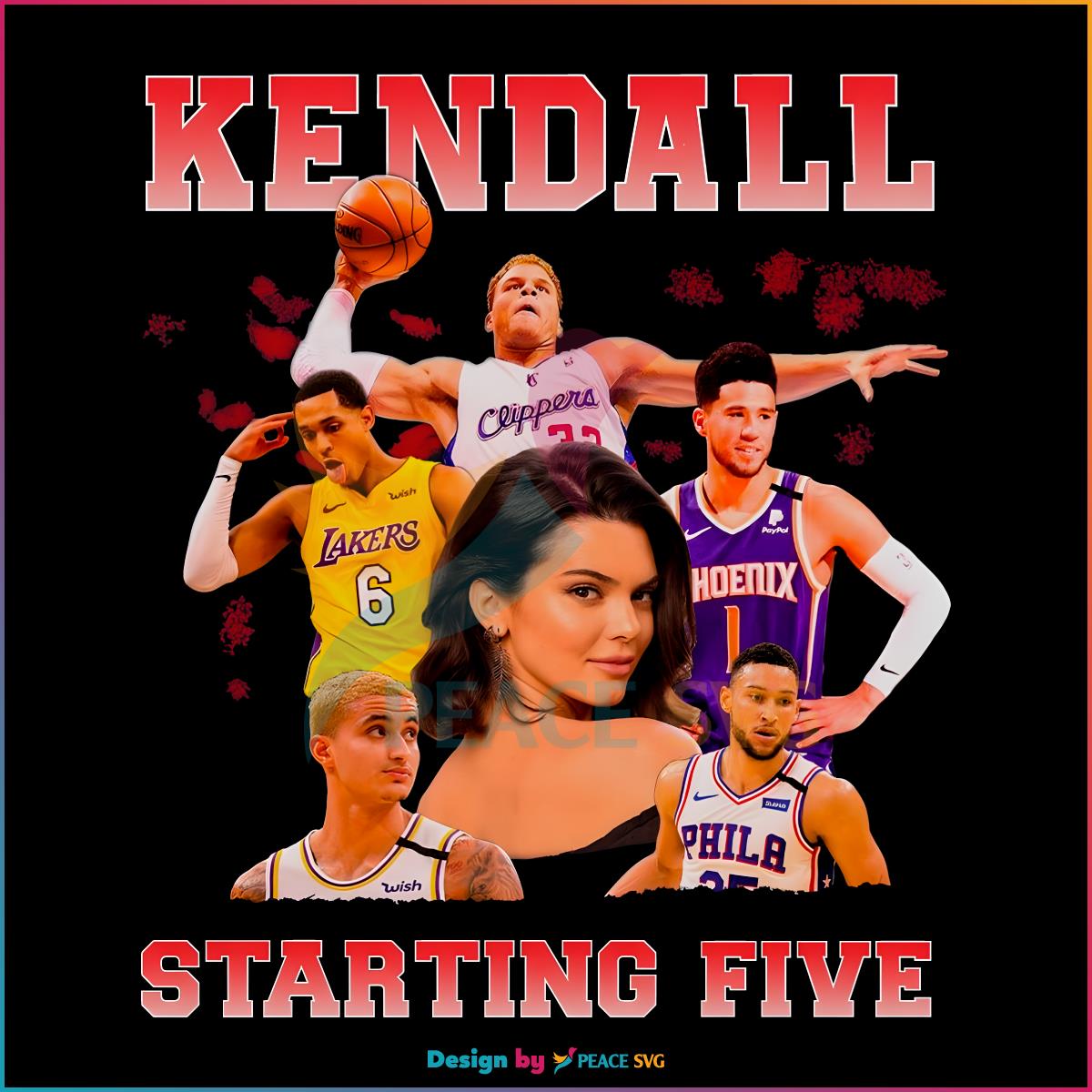 Kendall Jenner Starting Five PNG Sublimation Design » PeaceSVG