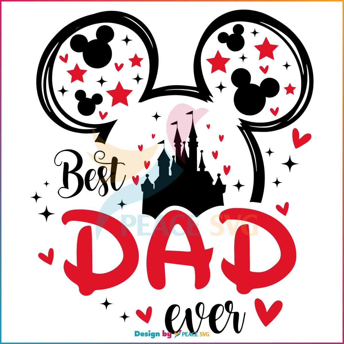 Disney Mickey Mouse Best Dad Ever SVG Graphic Design Files » PeaceSVG