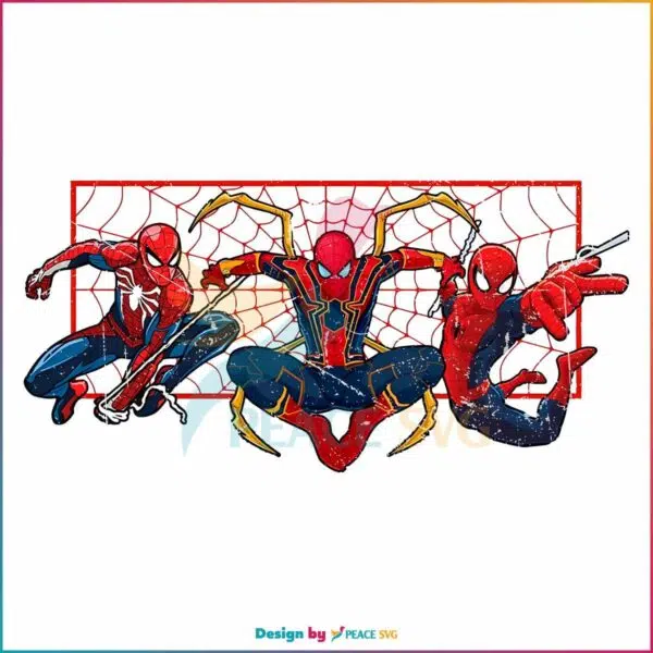 three-spiderman-marvel-movie-png-sublimation-design