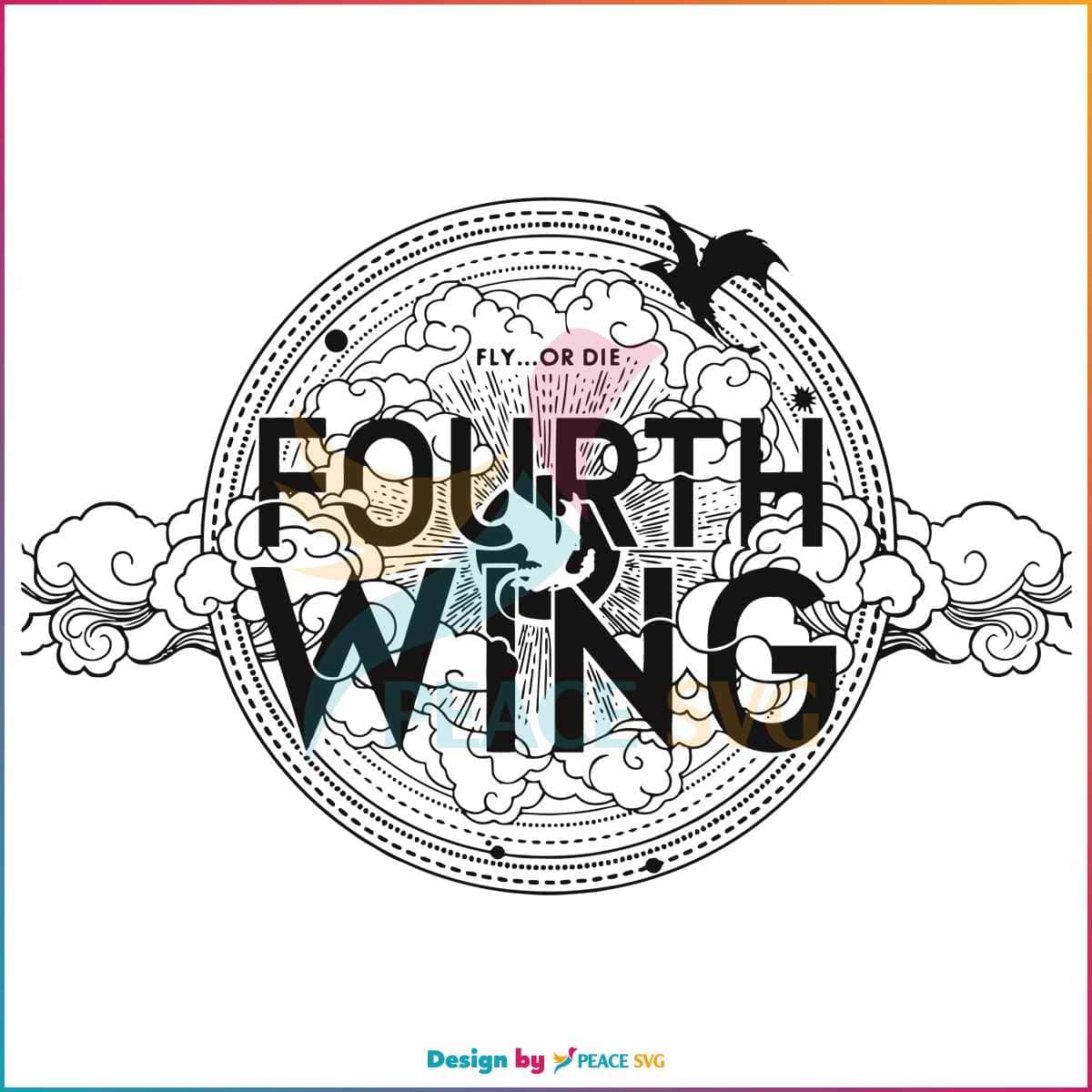 Fourth Wing Rebecca Yoros Best Svg Cutting Digital Files Peacesvg 4442