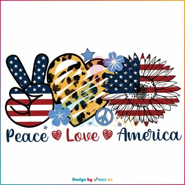 peace-love-america-sunflower-4th-of-july-leopard-heart-svg