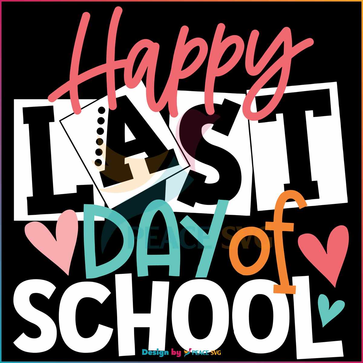 Free Last Day Of School Retro Funny Teacher SVG Graphic Design File