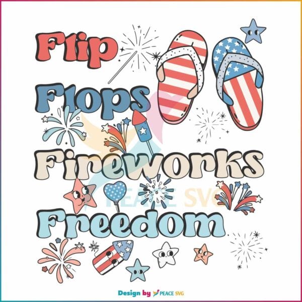 retro-flip-flops-fireworks-freedom-4th-of-july-svg-design-file
