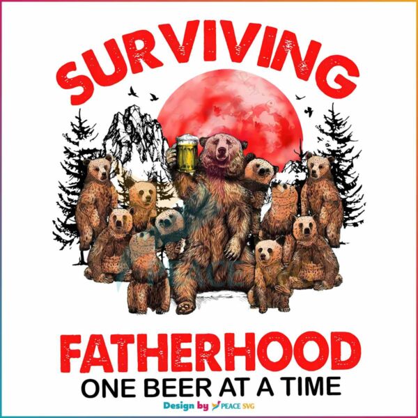 surviving-fatherhood-one-beer-at-a-time-png-silhouette-file