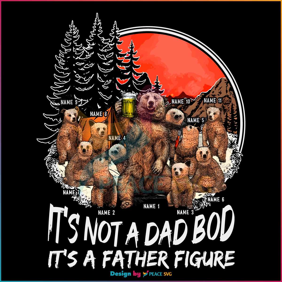 It's Not A Dad Bod It's A Father Figure PNG
