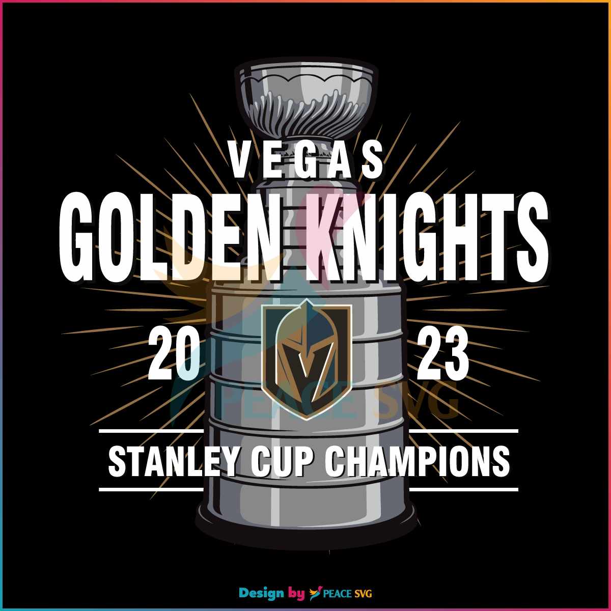 Vegas Golden Knights Stanley Cup Champions SVG Digital Files - PeaceSVG