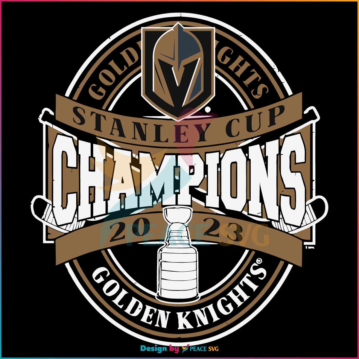Golden Knights Stanley Cup Champions Svg Graphic Design File Peacesvg 