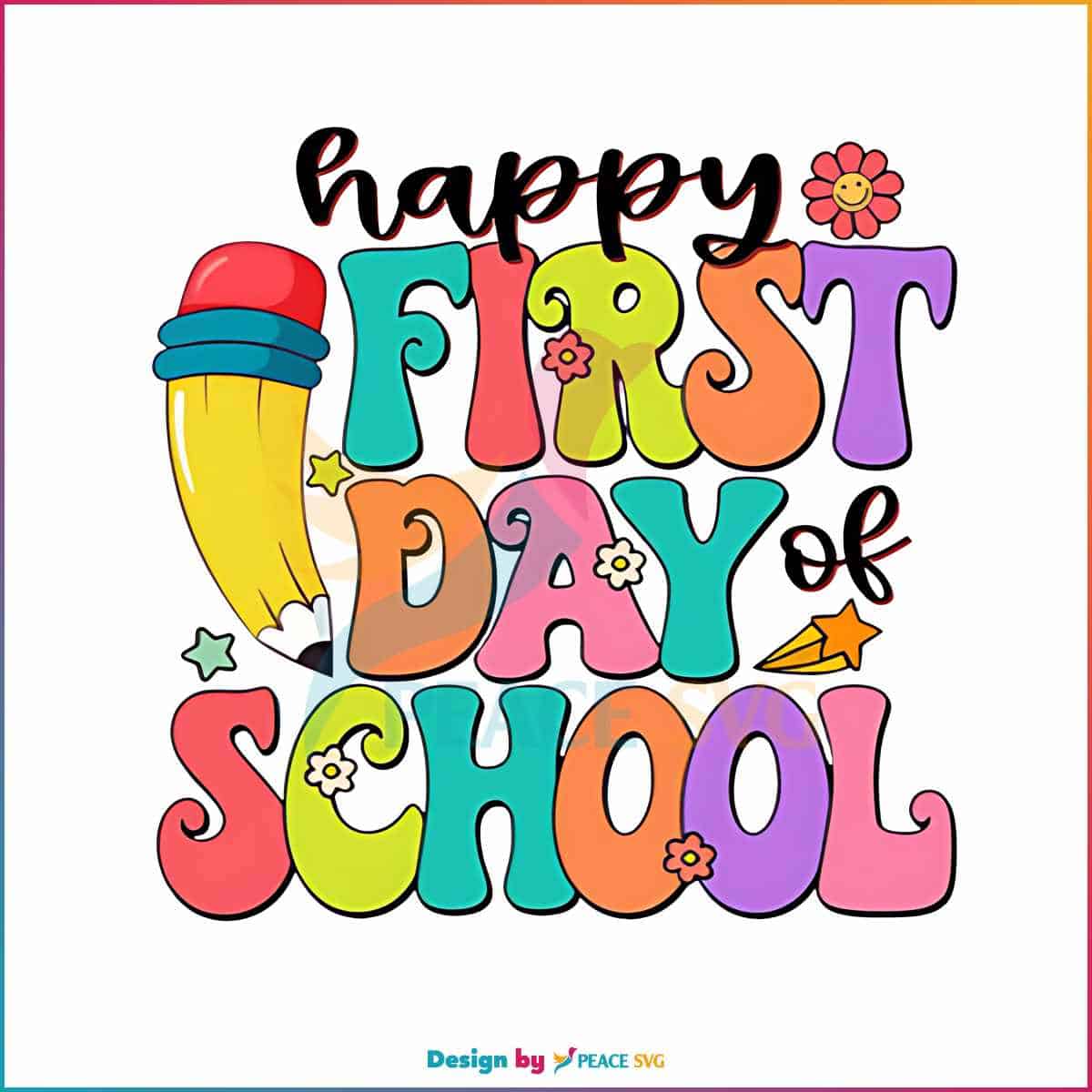 Happy First Day Of School PNG Back To School Funny PNG Instant Download ...