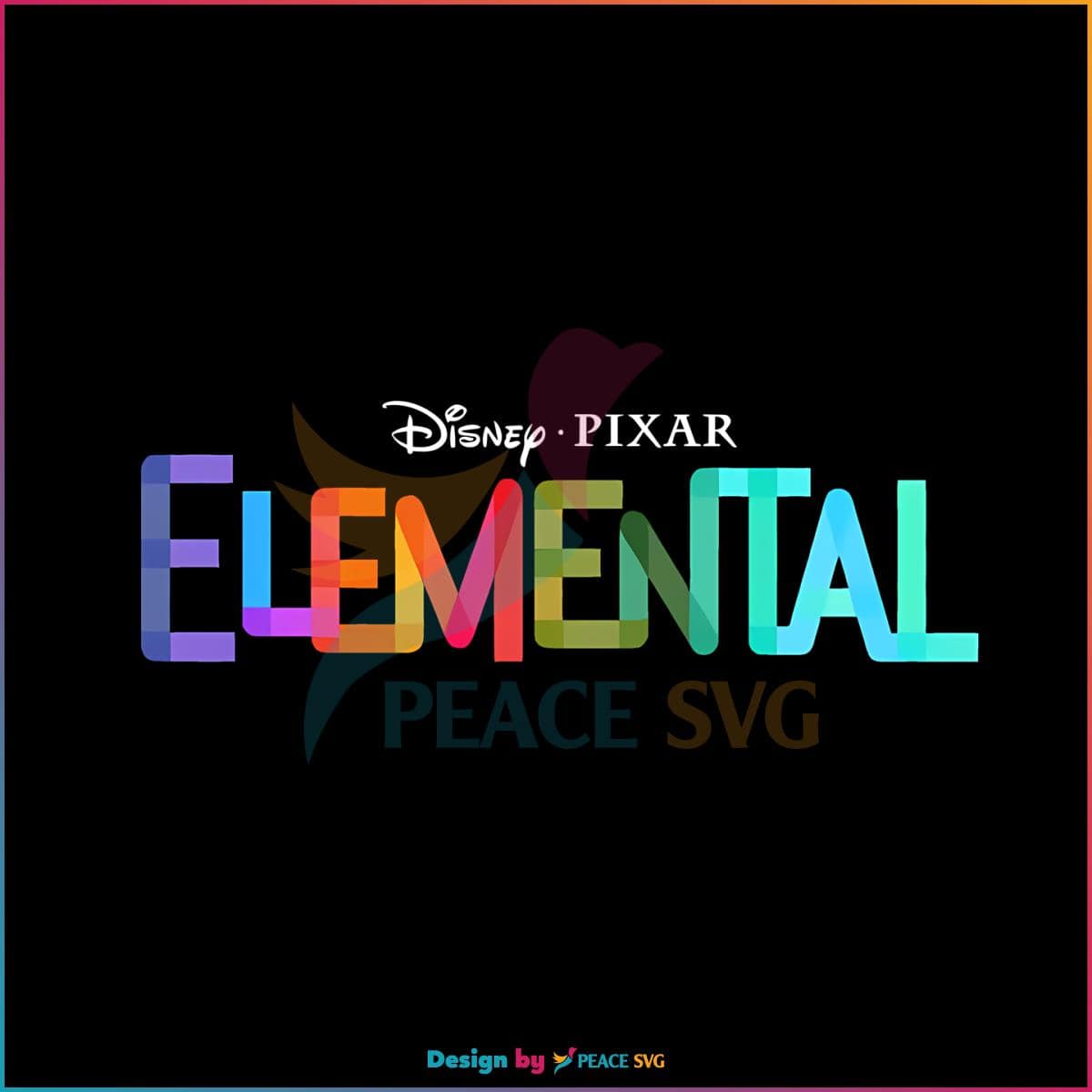 Elemental 2023 Movie Elemental Disney Pixar PNG Silhouette File » PeaceSVG