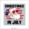 santa-claus-christmas-in-july-us-flag-svg-graphic-design-file