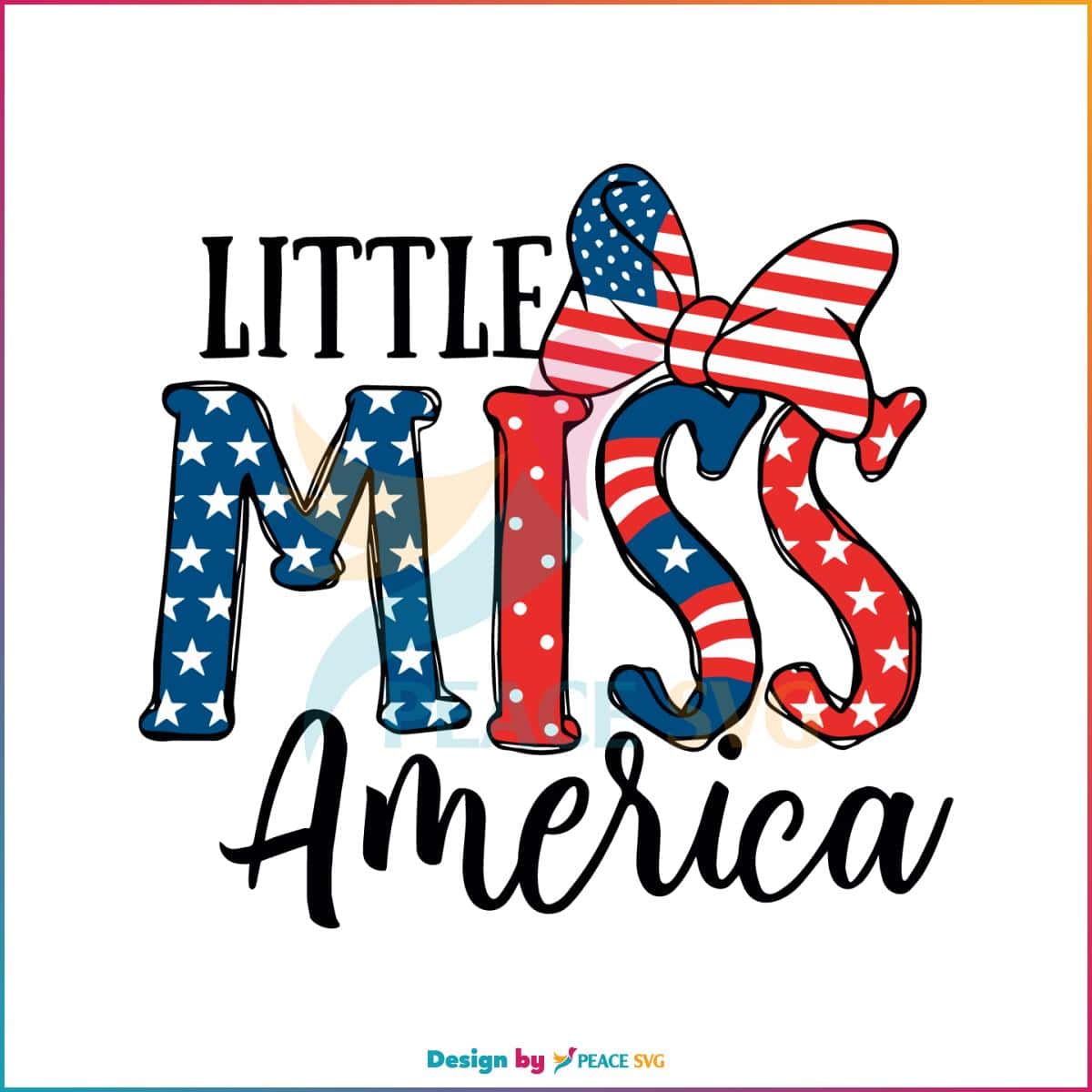 Little Miss America Independence Day Disney SVG Instant Download » PeaceSVG