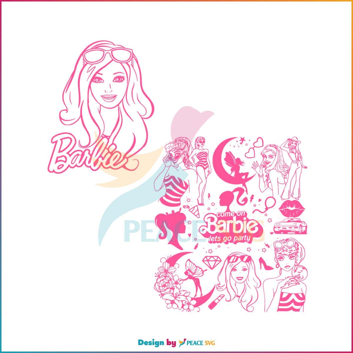 barbie-movie-doodle-art-princess-barbie-movies-2023-svg-file