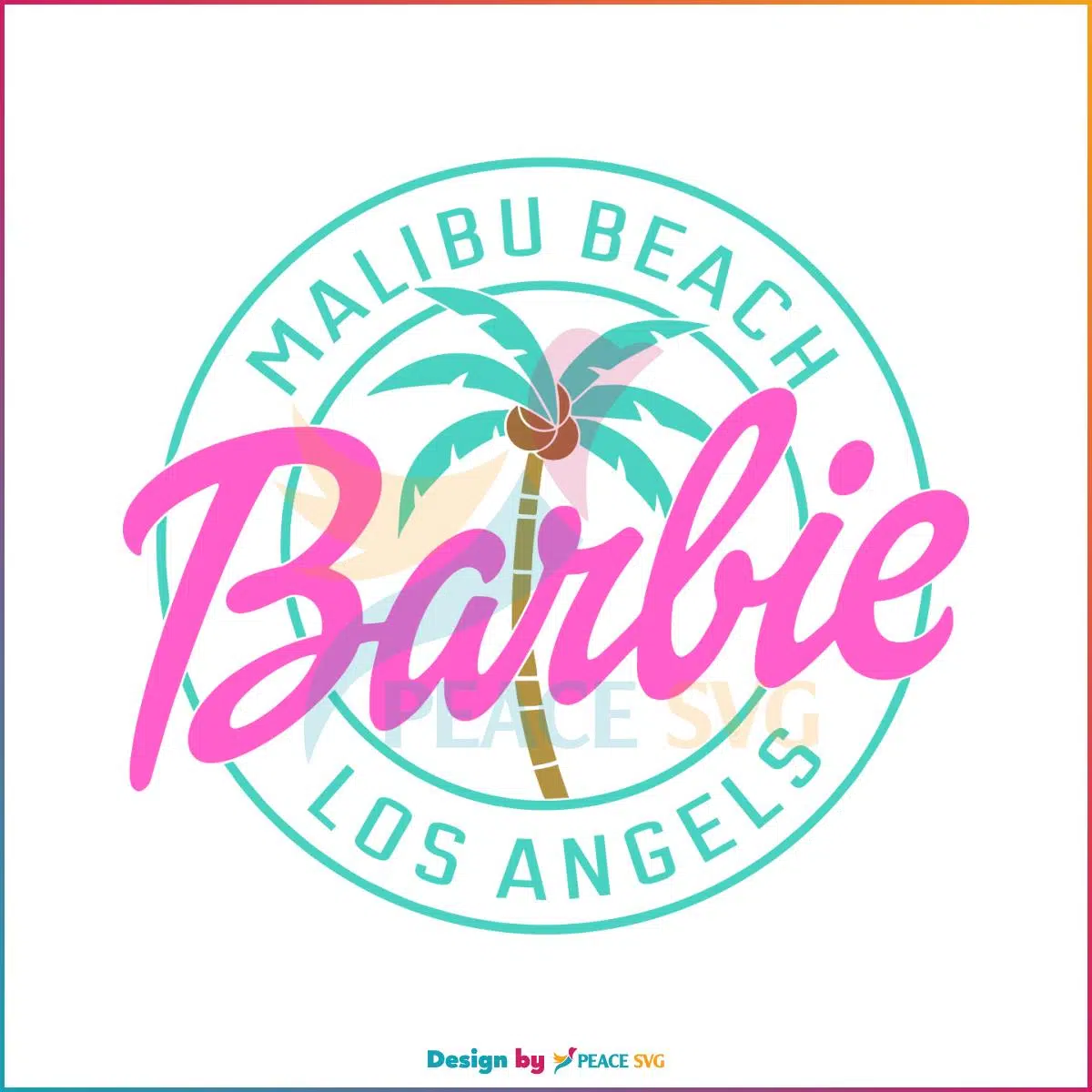 Malibu Beach Los Angeles Baby Doll SVG Graphic Design File - PeaceSVG