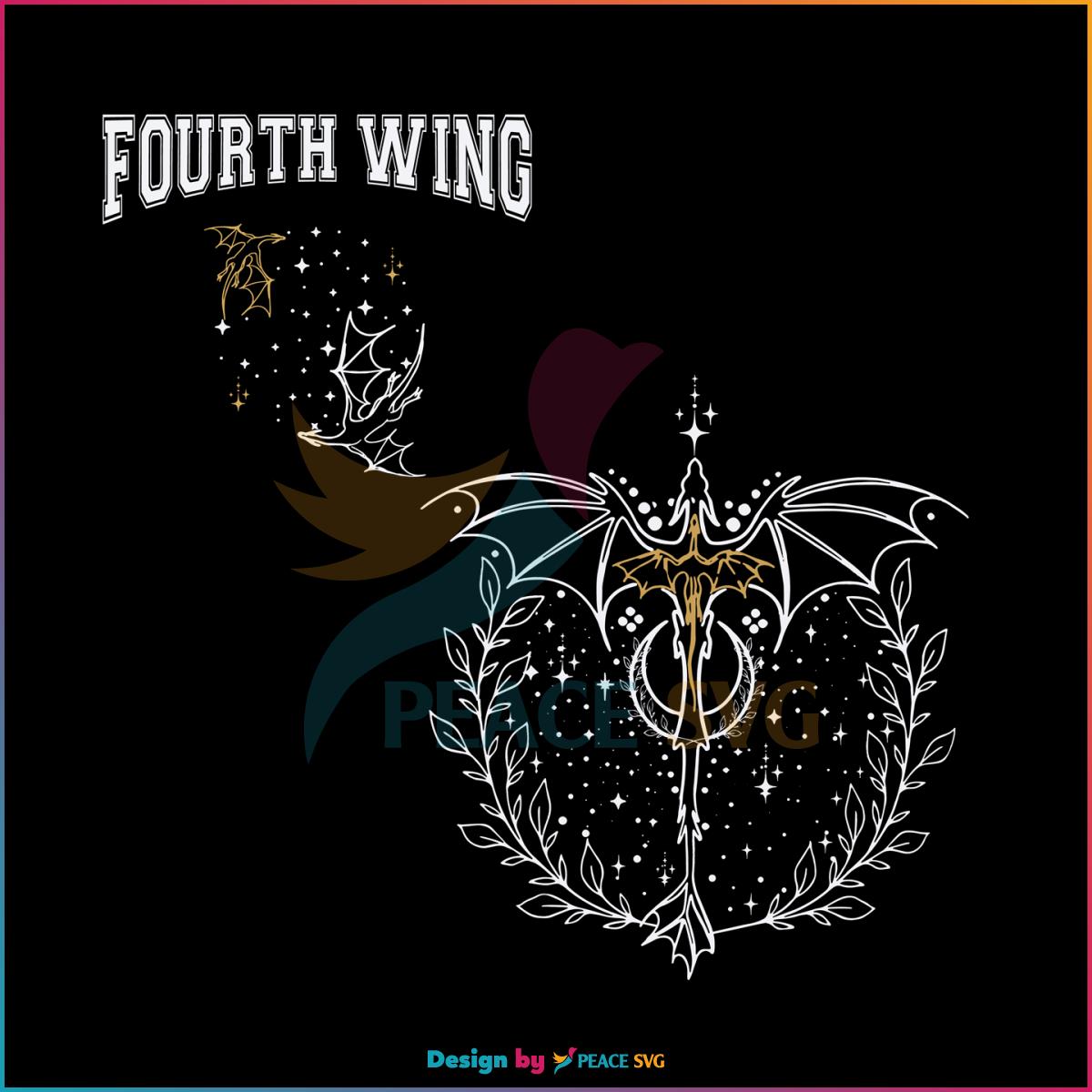 Free Fourth Wing Dragon Romantasy Fantasy SVG Cutting Digital File