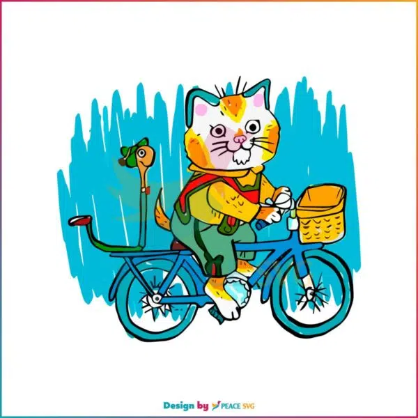 cute-cat-funny-png-cat-rides-a-bike-png-silhouette-file