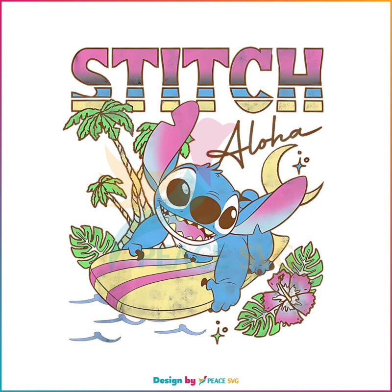 Funny Stitch Aloha Disney Stitch PNG Sublimation Download » PeaceSVG