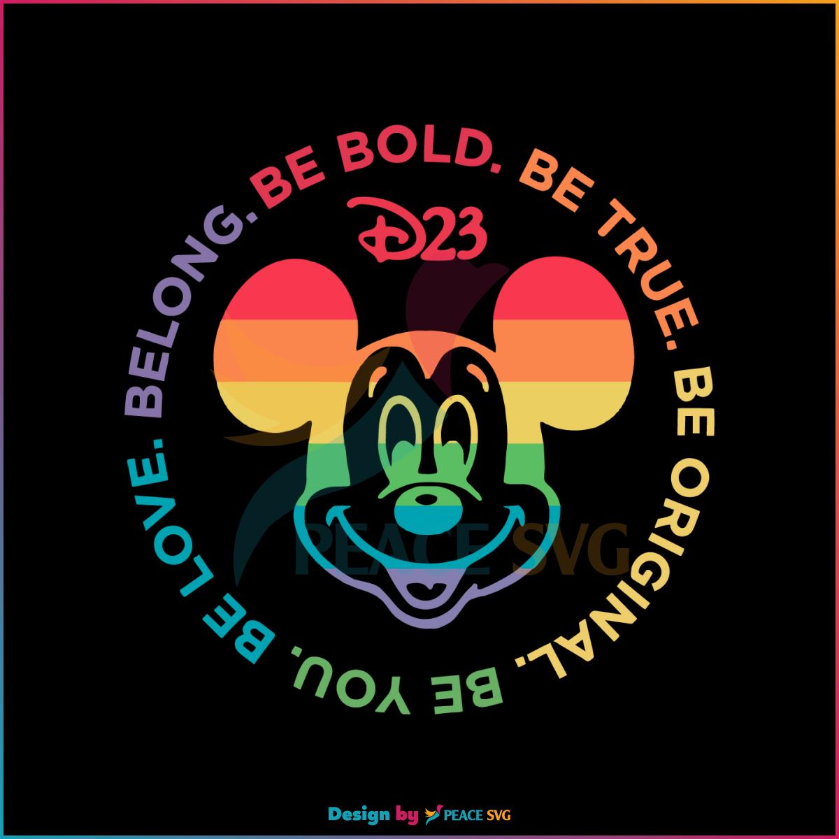 Free Disney Mickey LGBTQ Happy Pride Month SVG Digital File