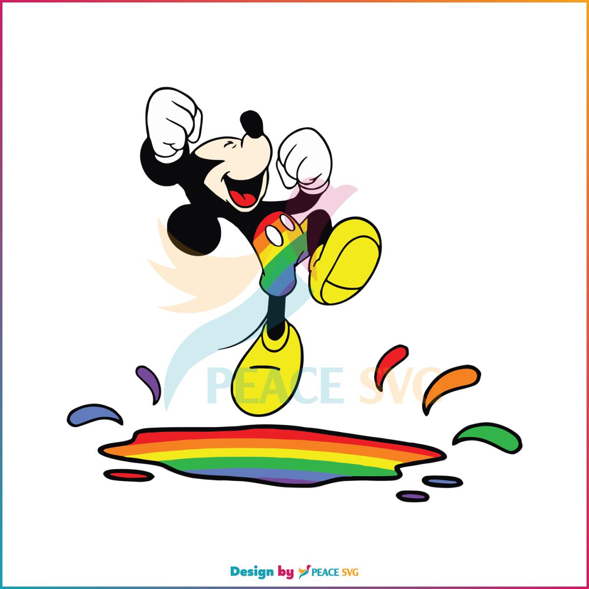 Free Pride Mickey Mouse SVG Disney LGBT Mickey SVG