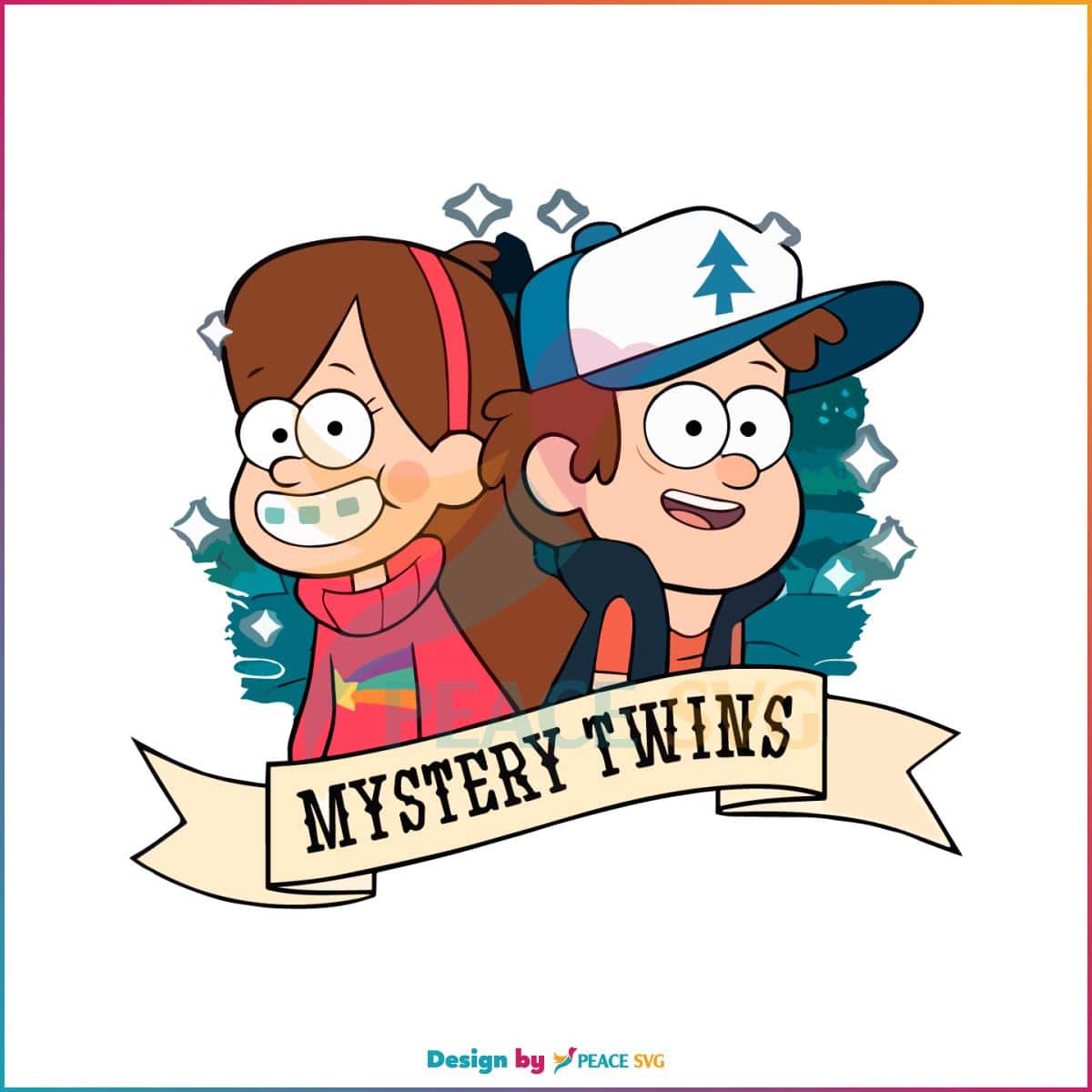 Disney Gravity Falls Mystery Twins Mabel N Dipper PNG » PeaceSVG