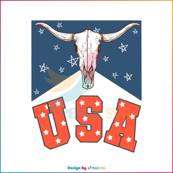 longhorn-bull-head-usa-svg-howdy-4th-of-july-svg-digital-file