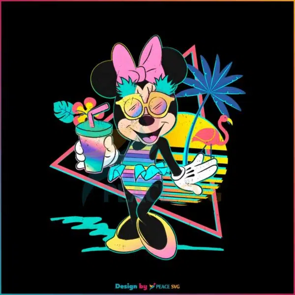 retro-80s-disney-minnie-mouse-unicorn-stripes-pineapples-png