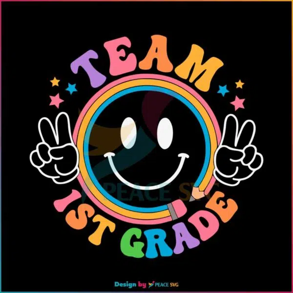 team-first-grade-team-kindergarten-svg-digital-cricut-file