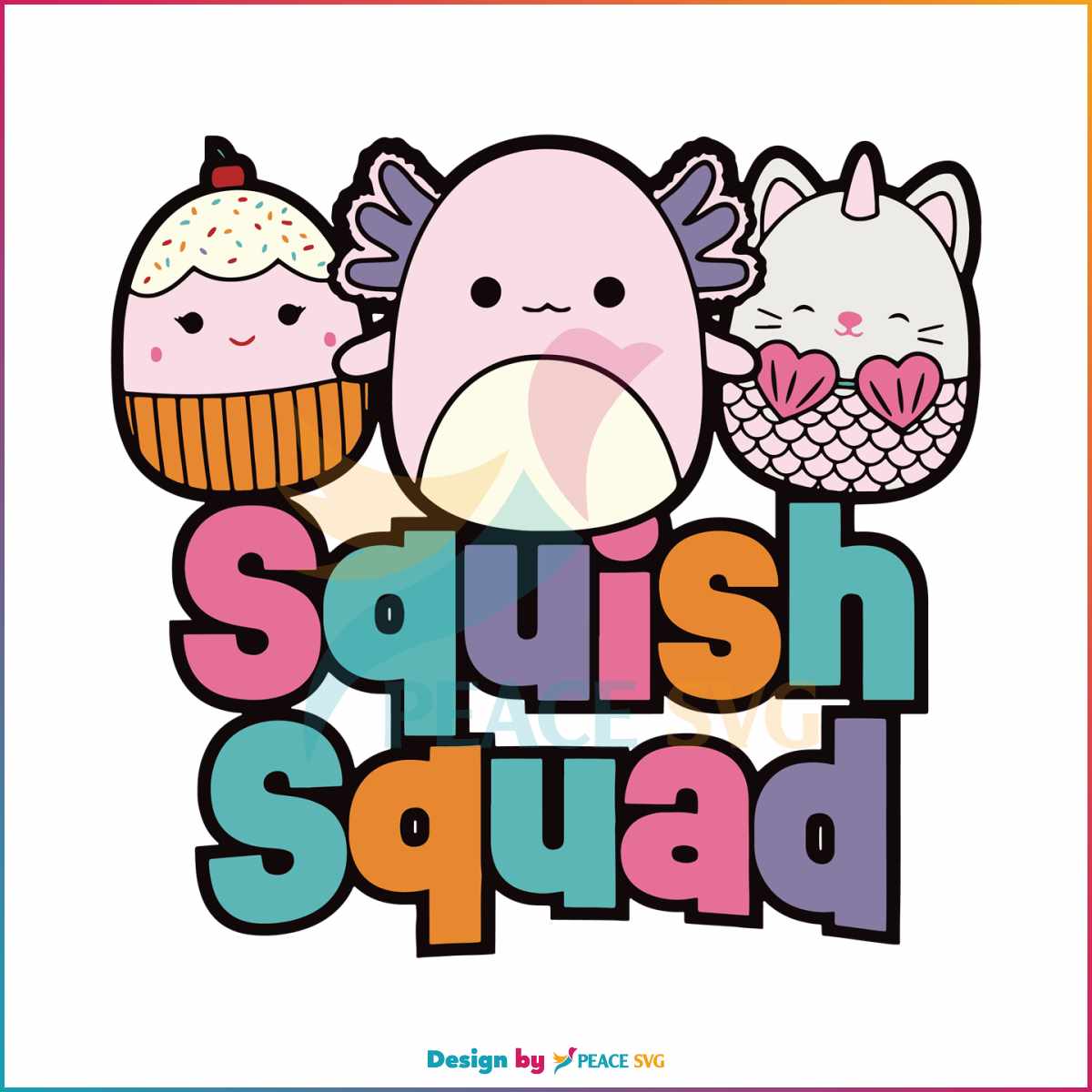 Cute Squishmallow Birthday Gift SVG Graphic Design File » PeaceSVG