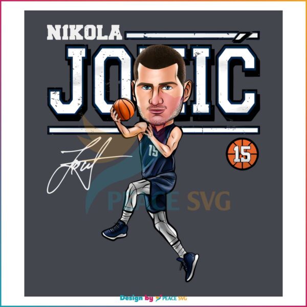 nikola-jokic-cartoon-denver-nuggets-player-png-silhouette-files