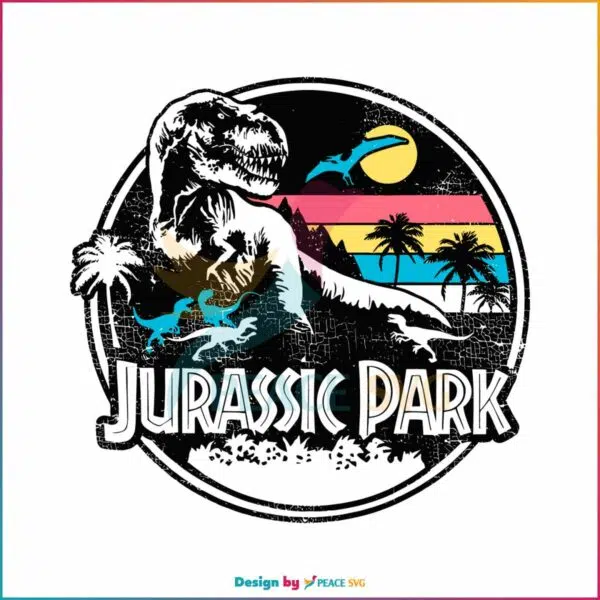 jurassic-park-striped-logo-retro-svg-graphic-design-file