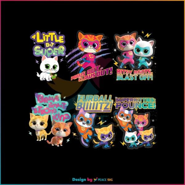 cat-hero-matching-cat-full-team-group-bundle-png-download