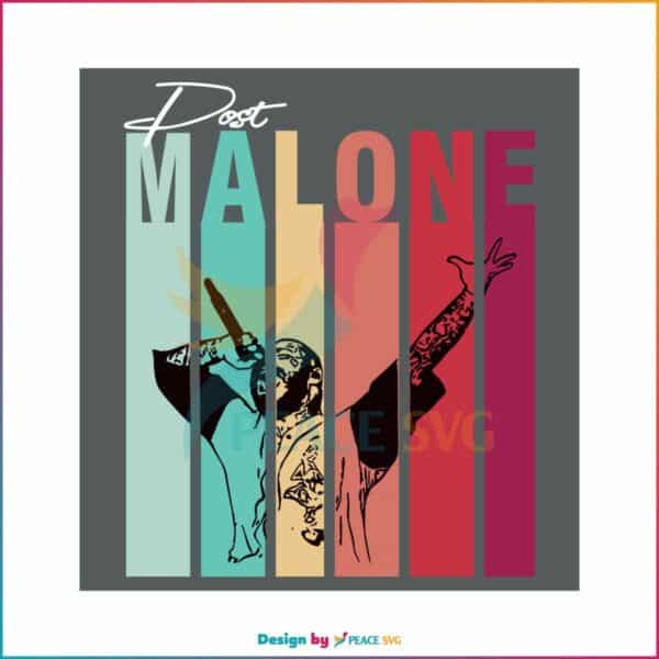 post-malone-colorful-stripes-90s-vintage-style-rap-svg-file