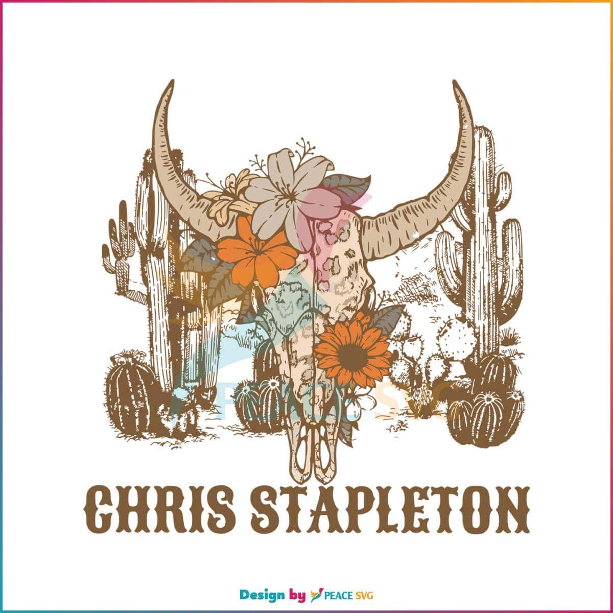 Chris Stapleton Bullhead Western PNG Silhouette File » PeaceSVG