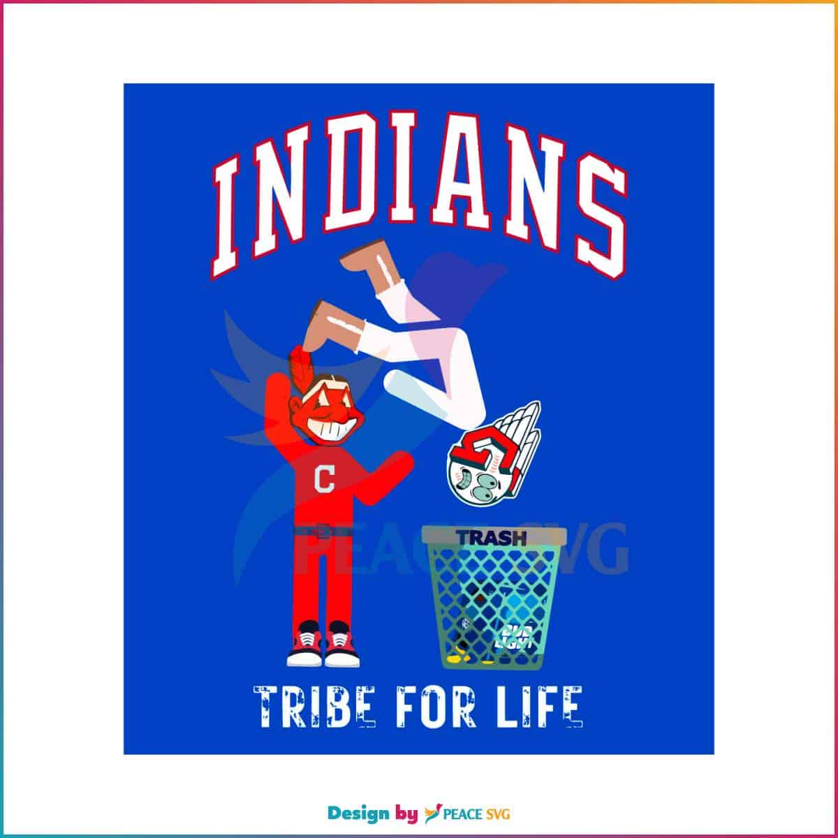 Cleveland Indians MLB Team SVG Tribe For Life SVG Cricut Files » PeaceSVG