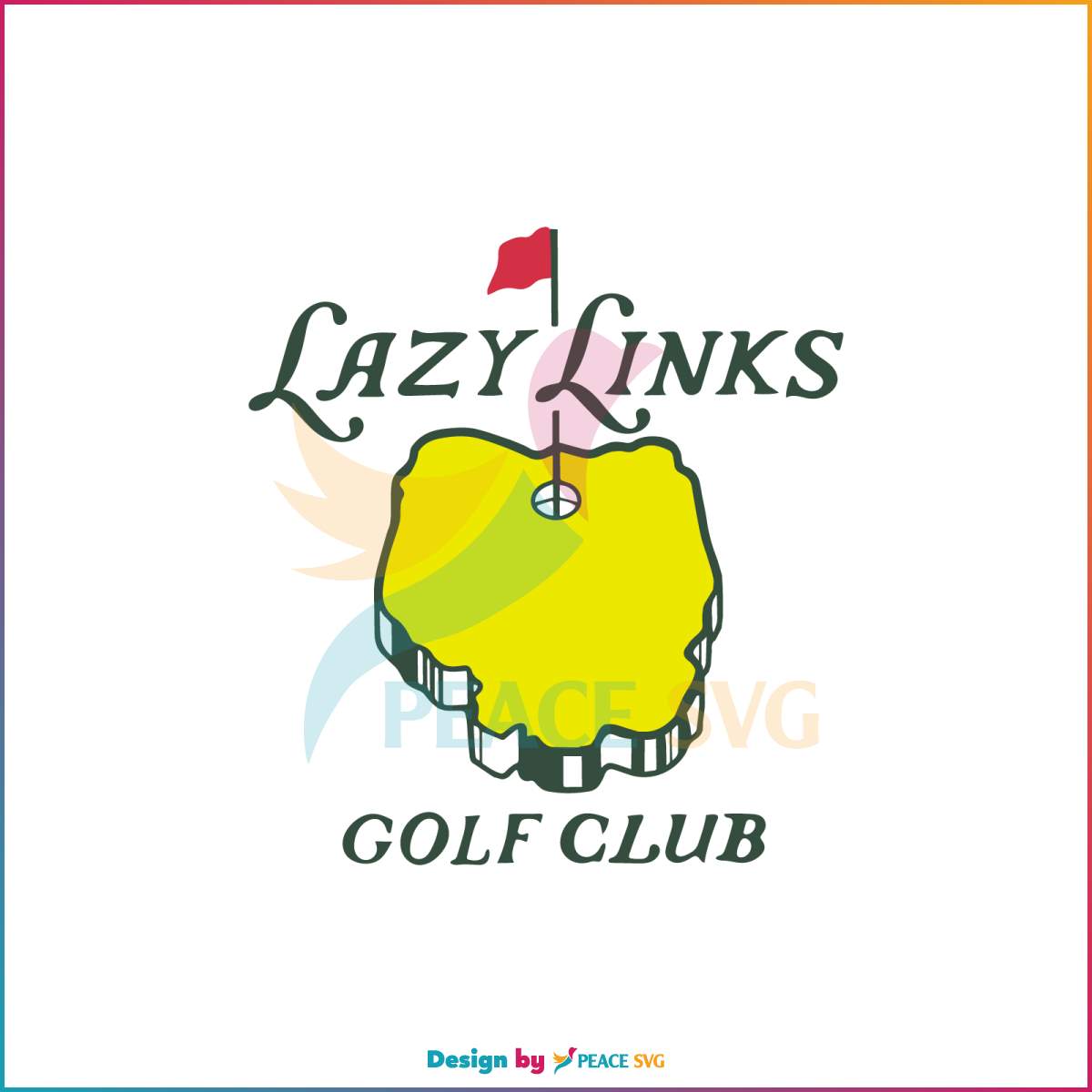 Free Funny Lazy Links Golf Club SVG Silhouette Cricut Files