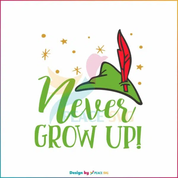 vintage-disney-cartoon-peter-pan-never-grow-up-svg-cricut-file