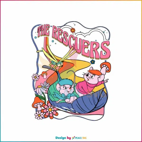 retro-70s-the-rescuers-bernard-bianca-mouse-leaf-boat-svg