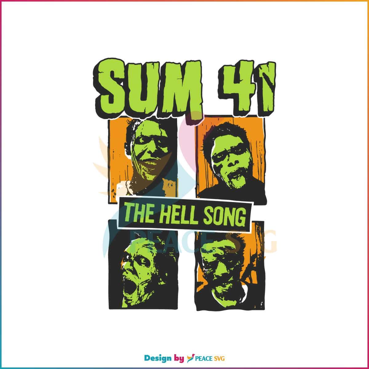 Sum 41 Band The Hell Song SVG Silhouette Cricut Files » PeaceSVG