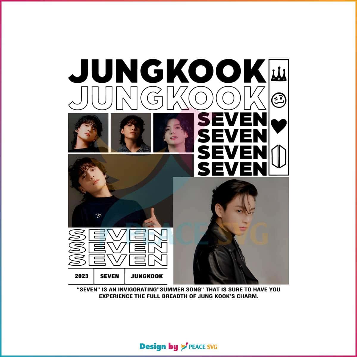 BTS Jungkook Seven Single PNG Sublimation Download » PeaceSVG