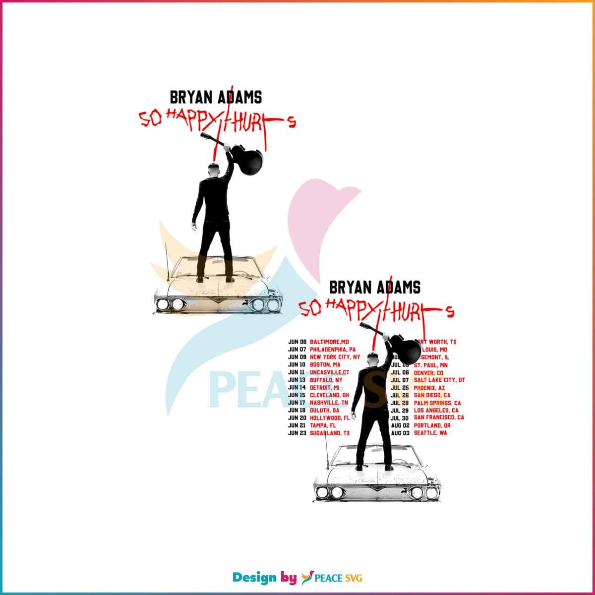 bryan-adams-so-happy-hurts-tour-2023-png-silhouette-file