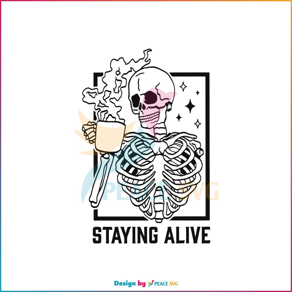 staying-alive-skeleton-svg-funny-halloween-coffee-lover-svg