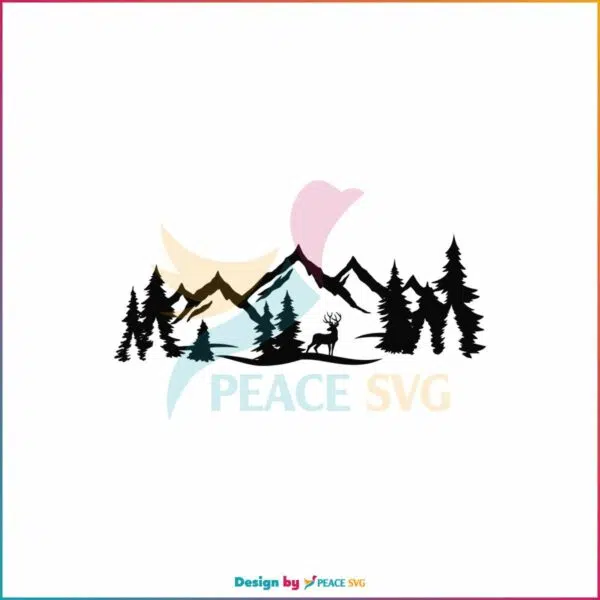 vintage-deer-mountain-and-forest-svg-cutting-digital-file